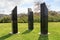 Fallen Soldiers Memorial Garden with Granite monuments in Yarkon Park, Tel Aviv, Israel