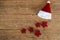 Fallen stars from the Santa Claus hat