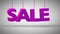 Falling and bouncing of purple title Sale