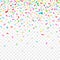 Falling confetti on checkered background. celebration party holiday decoration