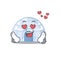 Falling in love cute igloo cartoon character design