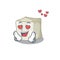 Falling in love cute sugar cube cartoon character design