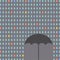 Falling raindrops pattern with umbrella