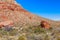 Falling rocks.Sandstone Canyon Loop Trail in Spring Mountain Ranch State Park.Nevada.USA