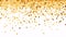 falling shiny golden confetti isolated on transparent background - bright festive gold tinsel, a gleaming celebration element