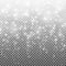 Falling snow on a transparent background. Vector illustration 10 EPS. Abstract white glitter snowflake background