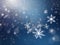 Falling Snowflakes Fantasy: Festive Background Bliss
