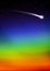 Falling Star Trail with Rainbow Color Gradient - Starry Sky