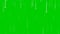 Falling stars on green screen background, loop animation.