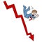 Falling Stock Market