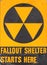 Fallout shelter sign