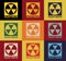 Fallout Shelter. Vintage Nuclear Symbol. Radioactive Zone Sign. Vector Illustration