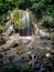 Falls and bed of a mountain river on the Russian coast of the Black Sea.