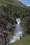 Falls Creek winds in a canyon near the Bob Marshall Wilderness in Western Montana