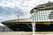 Falmouth, Jamaica - June 03 2015: Disney Fantasy cruise ship docked at the Falmouth Cruise Port in Jamaica.