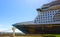 Falmouth, Jamaica - May 02, 2018: Cruise ship Disney Fantasy by Disney Cruise Line docked in Falmouth, Jamaica