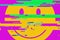 False colors smiley glitch yellow big