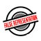 False Representation rubber stamp