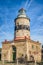 Falsterbo fyr in Skanor peninusula, Skåne region, Sweden. Swedish bricked lighthouse in Falsterbo is a historical landmark or