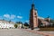 Falun, Dalarna, Sweden - View over the town hall and the city square