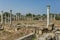 Famagusta, Turkish Republic of Northern Cyprus. Columns at Ancient City Salamis Ruins