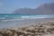 Famara beach, lanzarote, canarias island