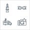 Fame line icons. linear set. quality vector line set such as photo, broadcasting, sunglasses