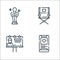 Fame line icons. linear set. quality vector line set such as social media, billboard, director chair