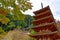 The Famed Pagoda of Hasedera Temple, Nara