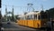 The famed yellow trams of Budapest