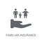 Familiar insurance icon. Trendy Familiar insurance logo concept