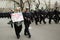 Families of the fallen FDNY firefighters who lost life at World Trade Center marching at the St. Patrick\'s Day Parade