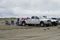 Families were playing on Ocean Shores