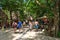 Families at the XCaret ecotourism park at the Mayan Riviera in Mexico