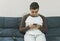 Family alienated and addicted to cell phones
