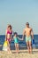 Family on the beach