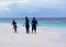 Family at the beach, Maldives