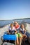 Family in a boat