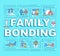 Family bonding word concepts banner