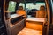 Family car suv conversion camper, interior conversion effect, Van life concept, ai generative