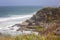 Family with children, siblings, visiting the most west point of Europe, Cabo Da Roca, during family vacation summertime