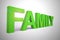 Family concept icon means relatives and kinfolk - 3d illustration