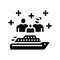 family cruise glyph icon vector illustration