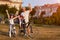 Family On Cycle Ride In Countryside