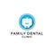 Family Dental logo inspirations, healthy mouth logo template