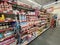 Family dollar retail store interior baking goods