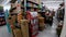 Family Dollar retail store interior pan messy and cluttered area