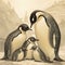 family of emperor penguins