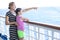 Family enjoying a cruise vacation together