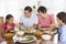 Family Enjoying meal, Mealtime Together